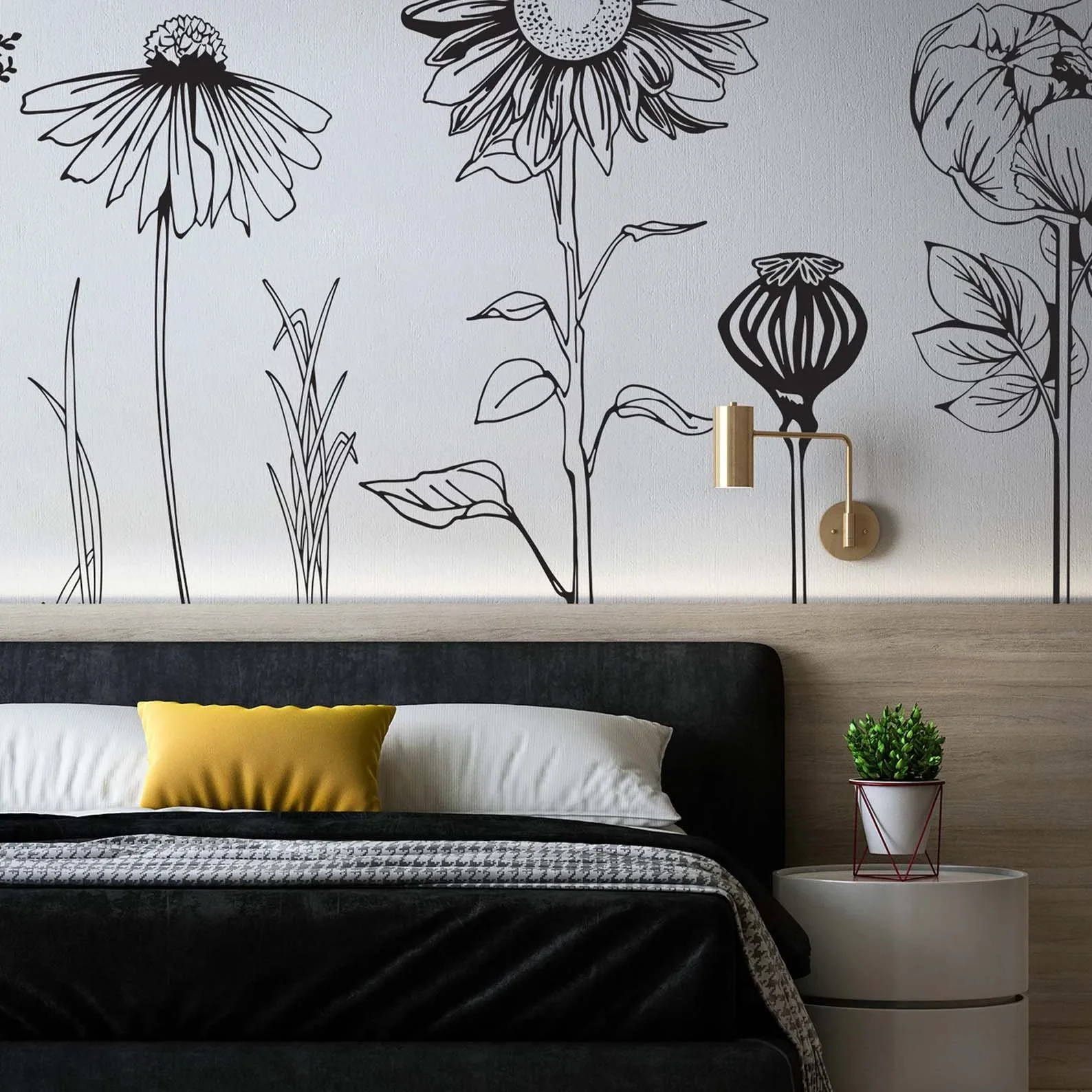 Decorative vinyl wall discount decals